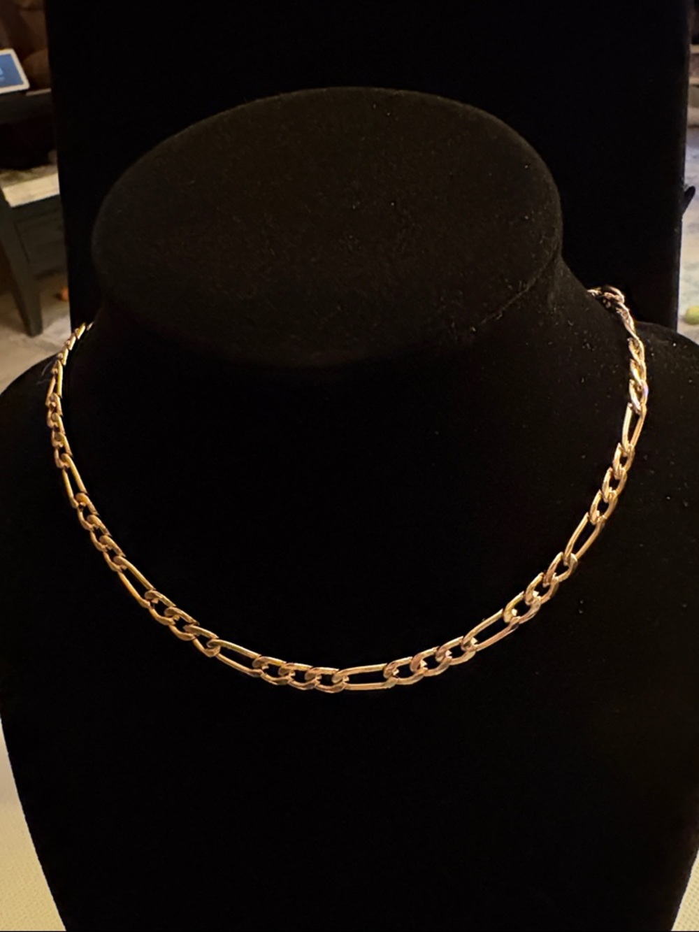 Gold Chain Link Choker Elegant Women's Jewelry